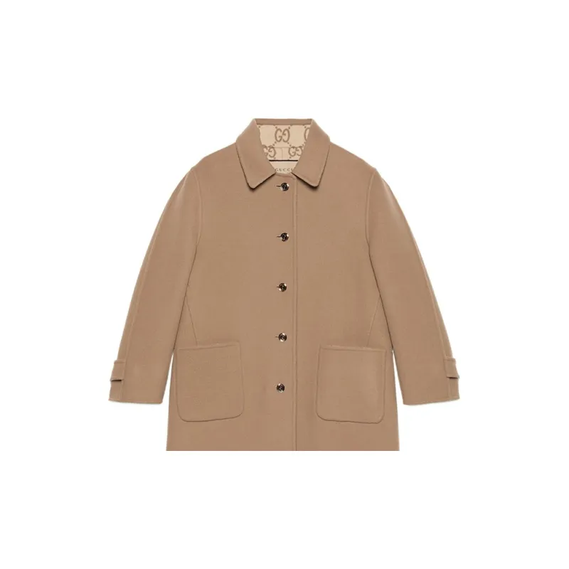 GUCCI Gg Reversible Coat-4