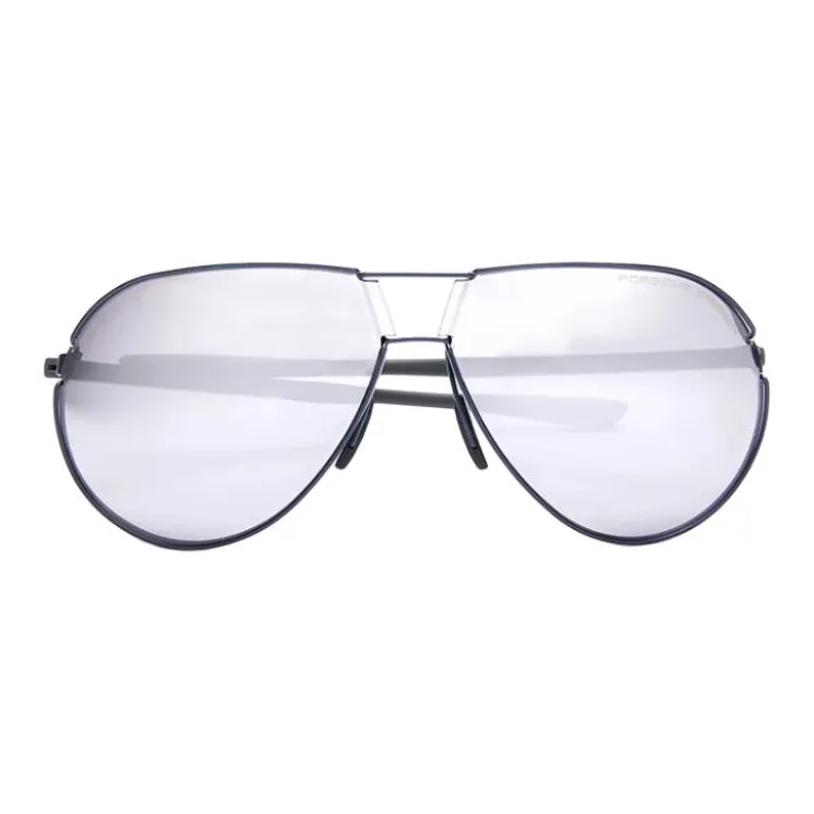 PORSCHE DESIGN Biosteel Aviator Sunglasses Men's Dark Blue-1