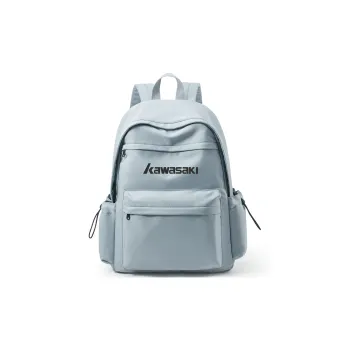 Kawasaki Fabric Backpack Laptop Bag Unisex Light Blue/Dark Blue/Ecru/Black