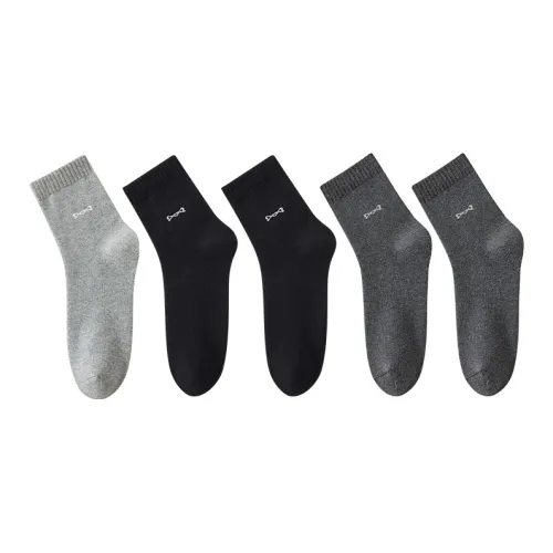 MIIOW Knee High Socks Men's 5 Pack