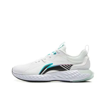 LiNing Slip Resistant Lightweight Rebound Low Top Casual Shoes Men's Standard White