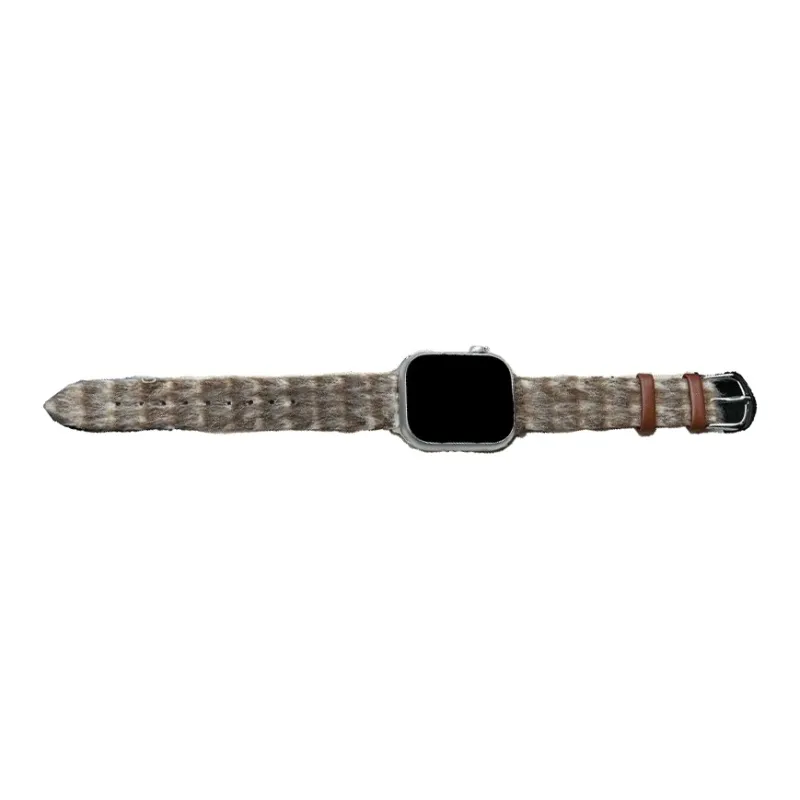 Warbler Dew Compatible With Apple Watch S9/S8/SE/7/6/5/4/3 Fall And Winter Plaid Woolen Strap-11