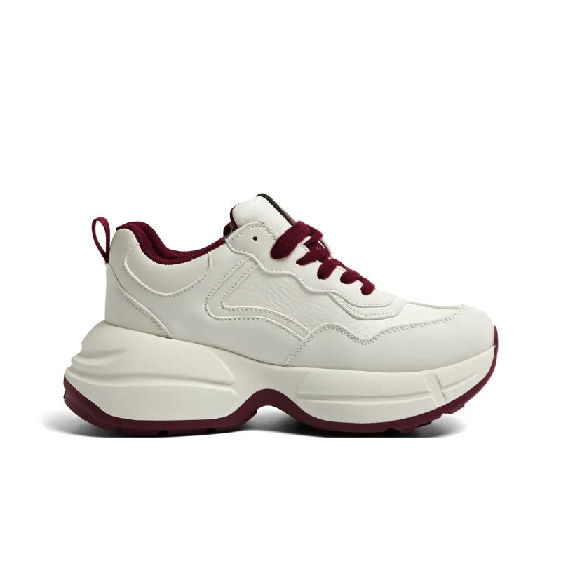 HUANQIU Cushioning Anti-Slip And Wear-Resistant Low-Top Chunky Sneakers Women's-6