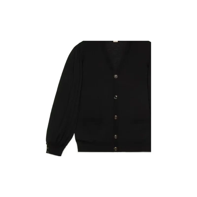 GUCCI Fine knit Wool Cardigan-4