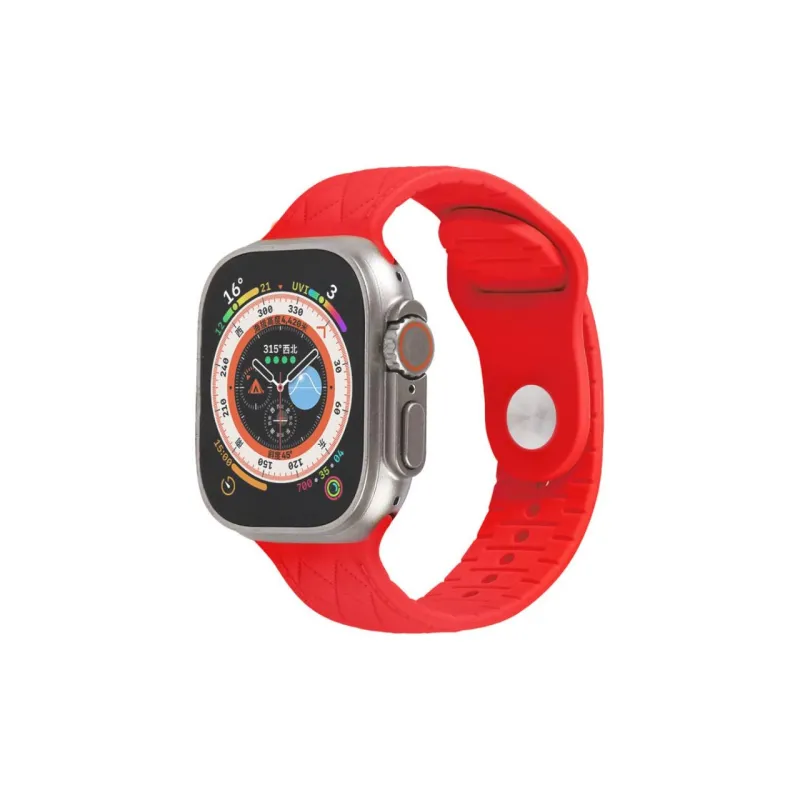 QIZHENG Watch Band Apple Compatibility 42mm Silicone Material-7