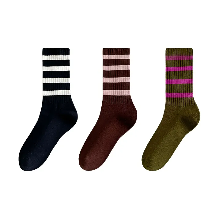 Caramella Mid Calf Socks Women's Combo Set-10