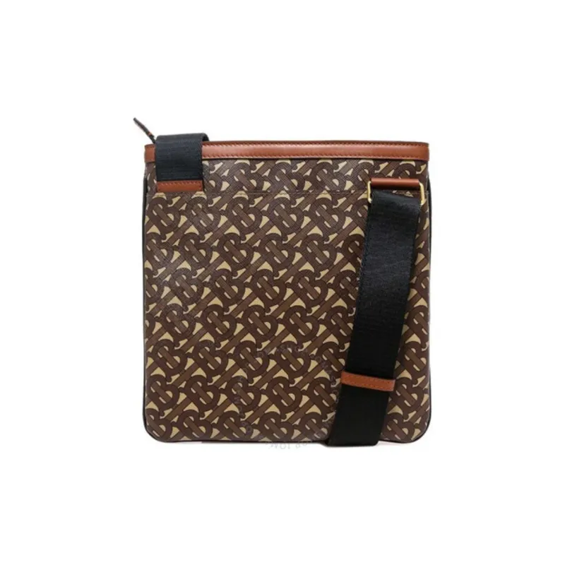 Burberry Canvas Shoulder Bag Crossbody Bag Men's Yellow Brown-1
