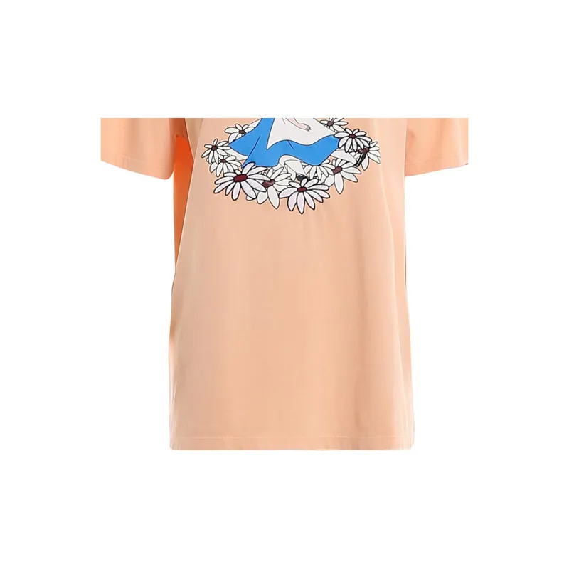 MIU MIU T Shirt Women's Apricot Yellow-6