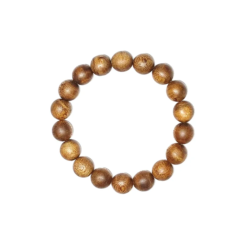 Guansha Qinan Agarwood Zodiac Year Wealth Attracting Beaded Bracelet Unisex-1