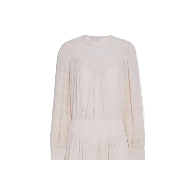 COACH Long Sleeved Dresses Women's Pink-2