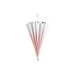 Straight Shaft Automatic Umbrella with Vinyl Fabric Digital Printing Heart Controller--Cherry Blossom Pink