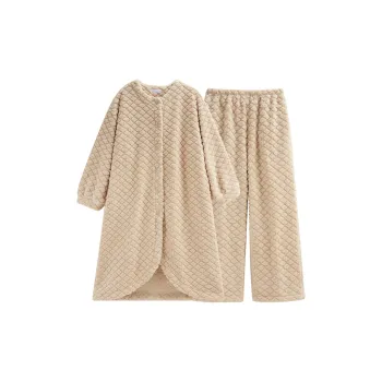 Same Language Pajama Set Women's Apricot Yellow