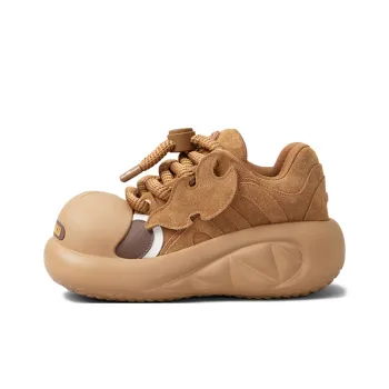 CHIKOKU Smiling Shark Low Top Casual Shoes Women's Small Uranium Brown
