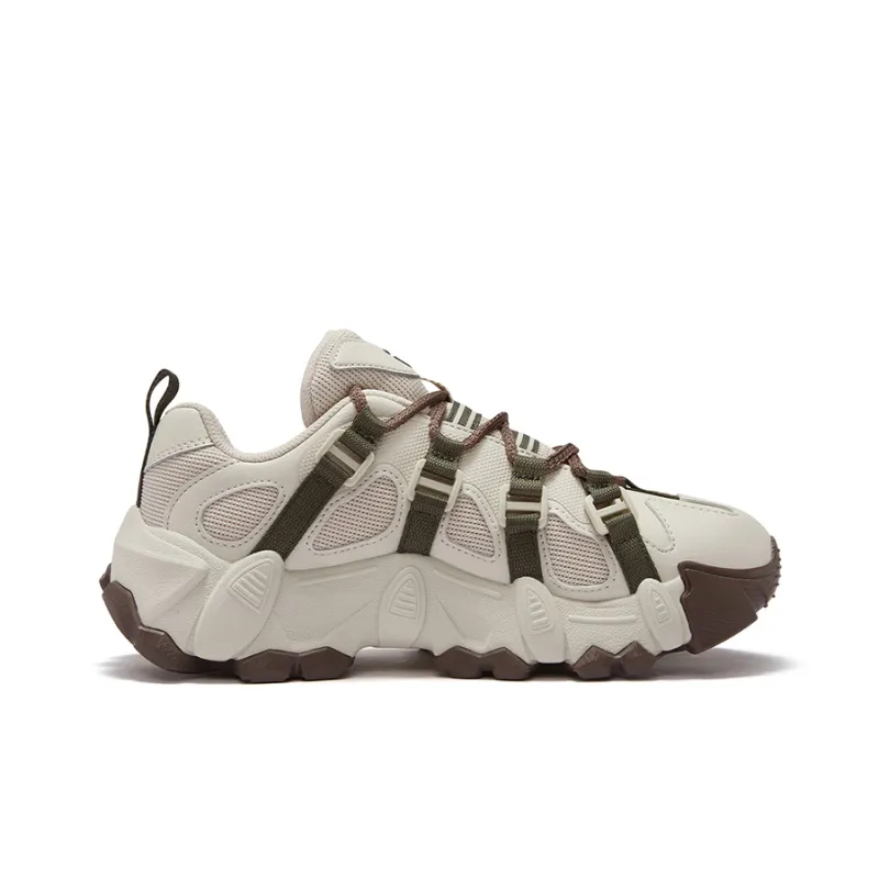 FILA FUSION EXOCET Mountains Shoes Wear Resistant Low Top Casual Shoes Women's Almond Milk White-1
