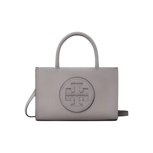 TORY BURCH Ella Synthetic Leather Tote Bag Shopping Bag Shoulder Bag Crossbody Bag Handbag Mini Women's Gray