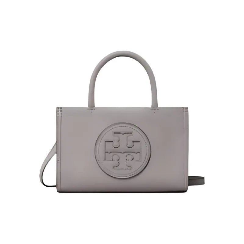 TORY BURCH Ella Synthetic Leather Tote Bag Shopping Bag Shoulder Bag Crossbody Bag Handbag Mini Women's Gray-0