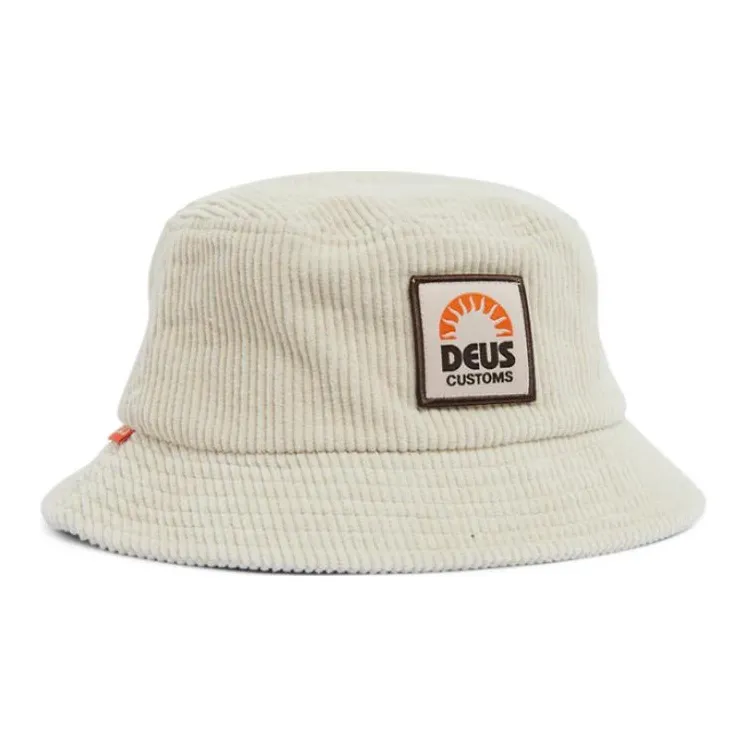 Deus Ex Machina Cotton Bucket Hats Unisex White-1