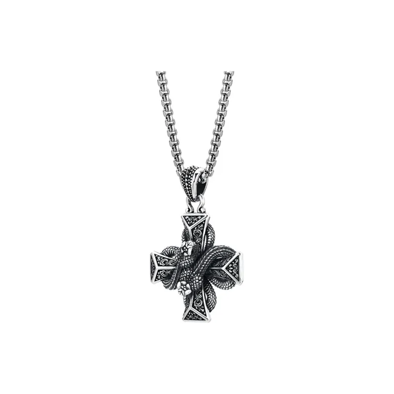 MYSH 925 Sterling Silver Necklaces Men's-0