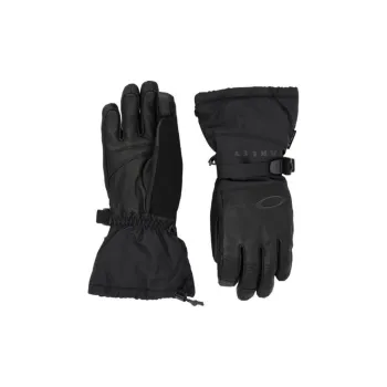 Oakley Polyester, Goat Leather, Polyamide, Polyurethane Filling Gloves Men's Black