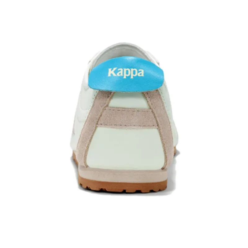 Kappa Anti Slip Wear Resistant Low Top Skateboard Shoes Unisex Aqua Green Gemstone Red-4