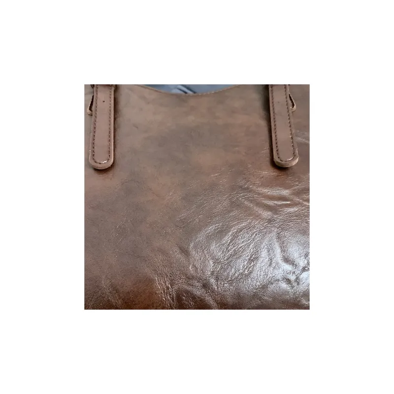 Morellybear PU Tote Bag, Shopping Bag, Handbag, Shoulder Bag Regular Women's Black/Coffee/Brown-1