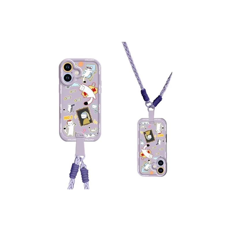 Sen Dog Silicone Material Crossbody Handheld Original Phone Cases Compatible With Apple 16 Pro Max/Pro/Plus/15/14/13-38