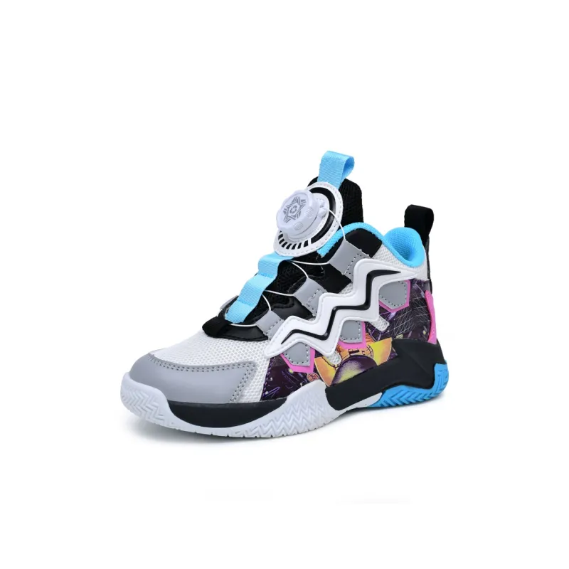 ROBINHOOD Slip Resistant And Abrasion Resistant Support Children's Basketball Shoes Kids'-5