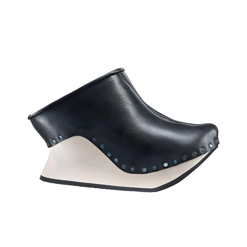 Trippen Slip-Resistant Wrap-toe Slippers Women's Black-1