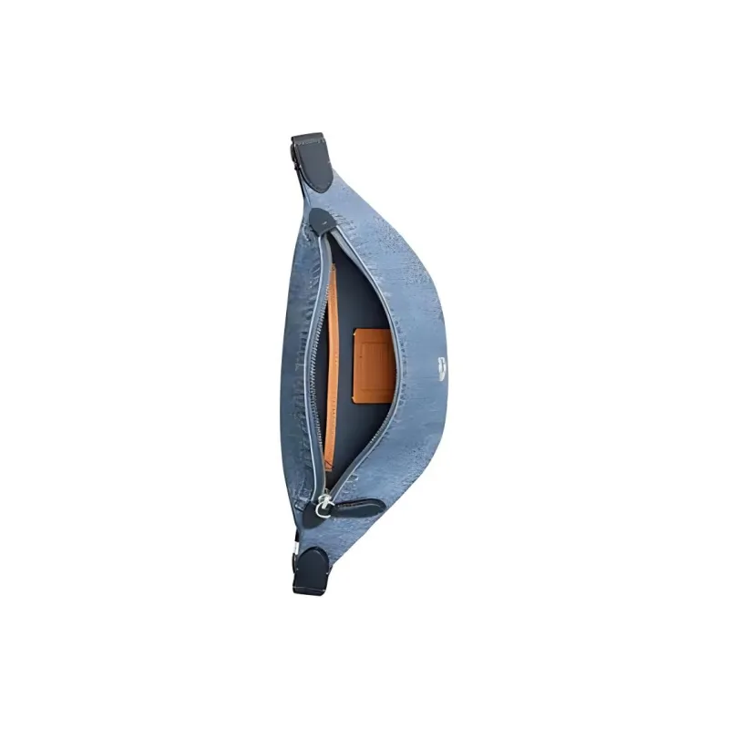 COACH Charter Denim With Calfskin Fanny Pack Tubas Men's Blue-3