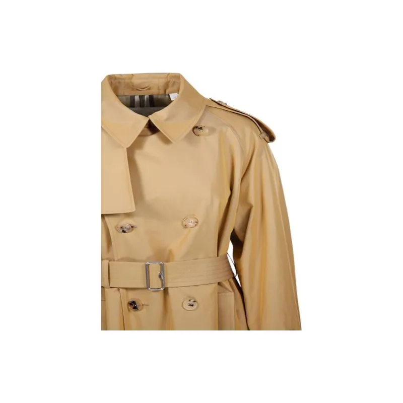 Burberry Kensington Heritage Double Breasted Belted Trench Coat-5