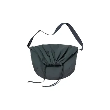 UNIQLO Polyester Shoulder Bag, Crossbody Bag Unisex Dark Gray