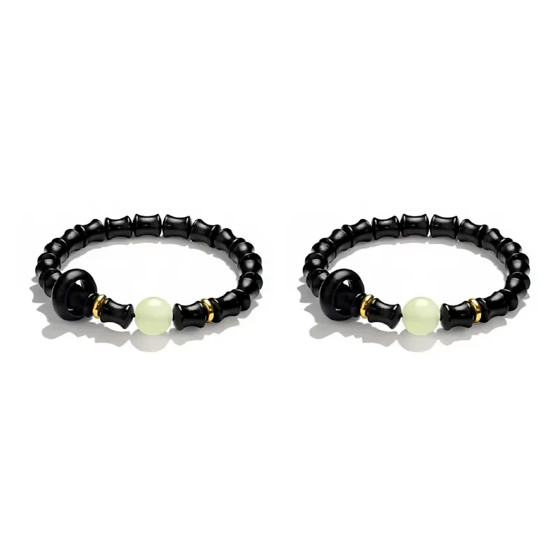 JIAFULAI Green Sandalwood Bracelets Unisex-6