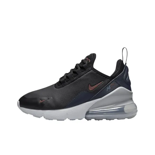 Nike Air Max 270 Anti Slip Wear Resistant Low Top Kids' Running Shoes Black Teenagers
