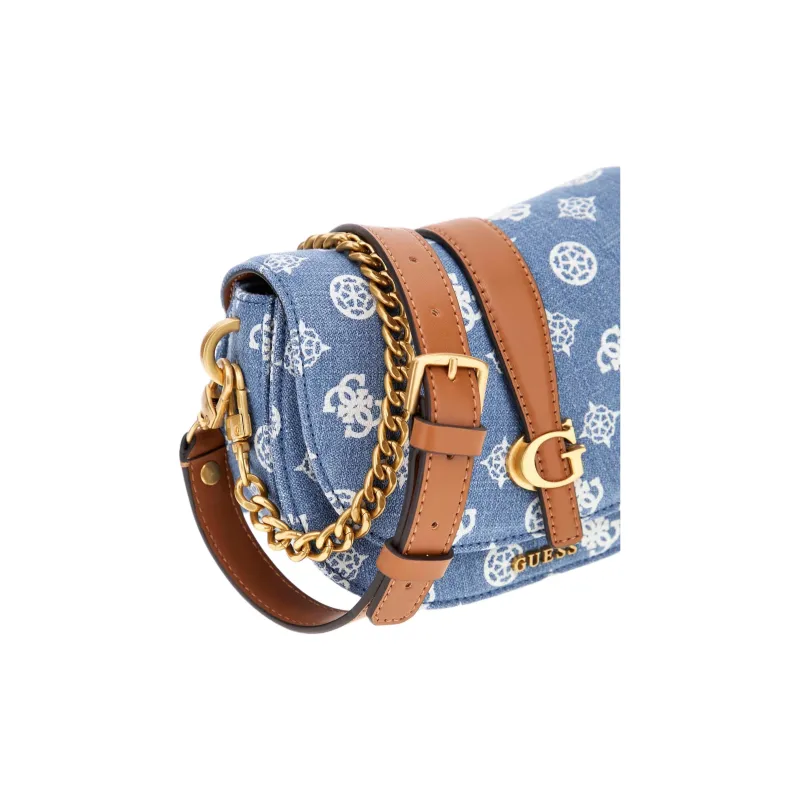 GUESS Cotton Crossbody Bag Shoulder Bag Mini Women's Denim Blue-2