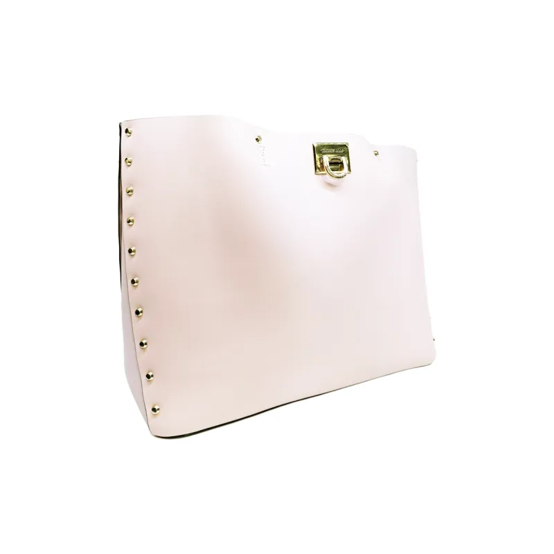 MICHAEL KORS Manhattan Leather Tote Bag Shopping Bag Shoulder Bags Large Size Women's Cream White-2