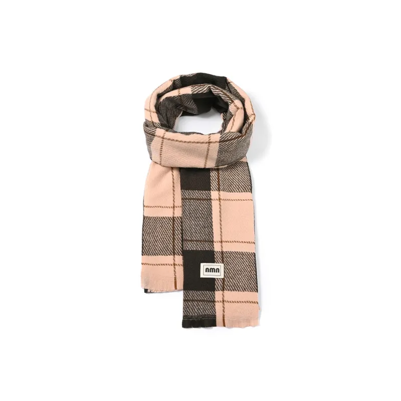 BANDICOOT Polyester Knit Scarves Women's Green/Caramel/Pink/Black-3