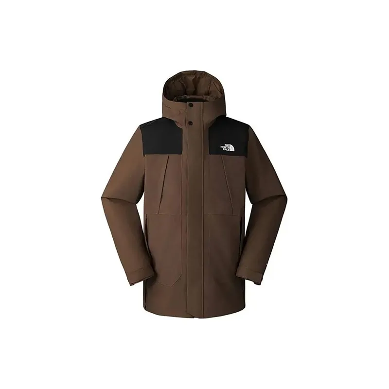 THE NORTH FACE City Outdoor Collection Windbreaker Jackets Men Brown Shopping Bag-1