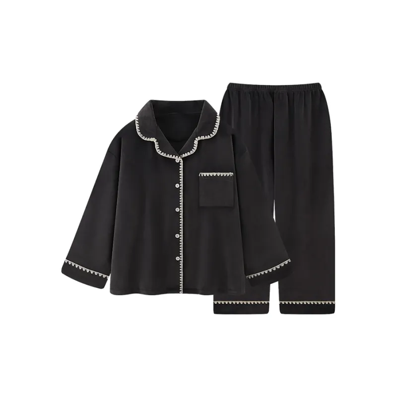 Beast's Secret Pajama Set Women's Black-0