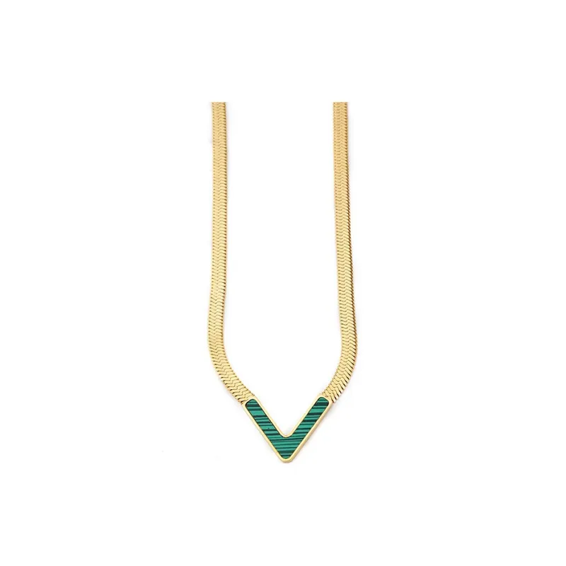 KING OF BLING Titanium Steel, Mother Of Pearl Necklaces Unisex-11