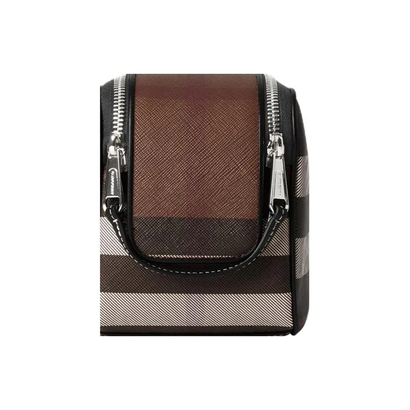 Burberry Thermoplastic Polyurethane Storage Bag Men's Brown-5
