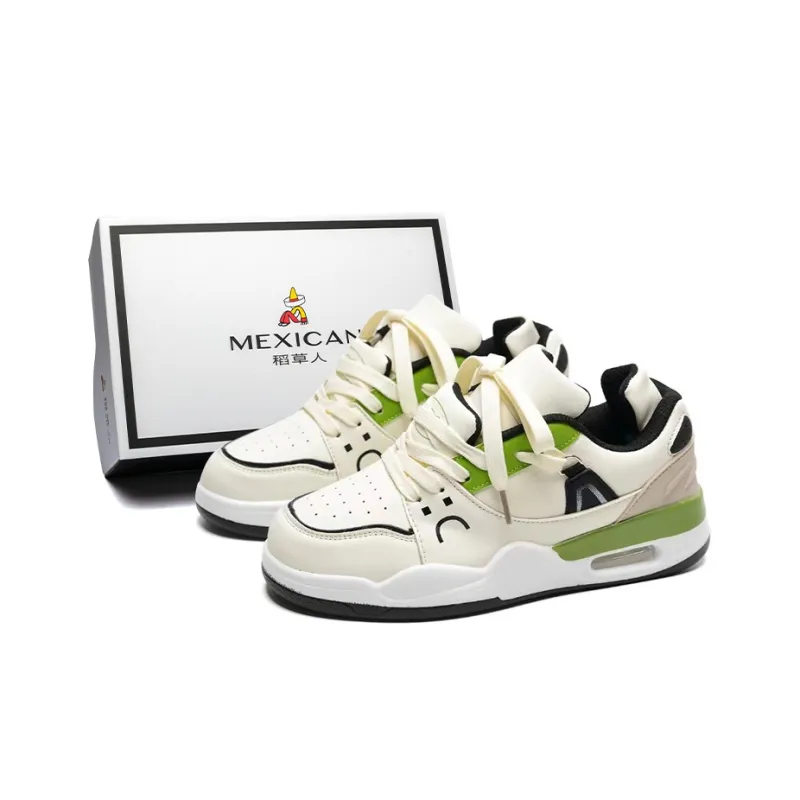 MEXICAN Cushioned Abrasion Resistant Slip Resistant Low Top Skateboard Shoes Unisex-20
