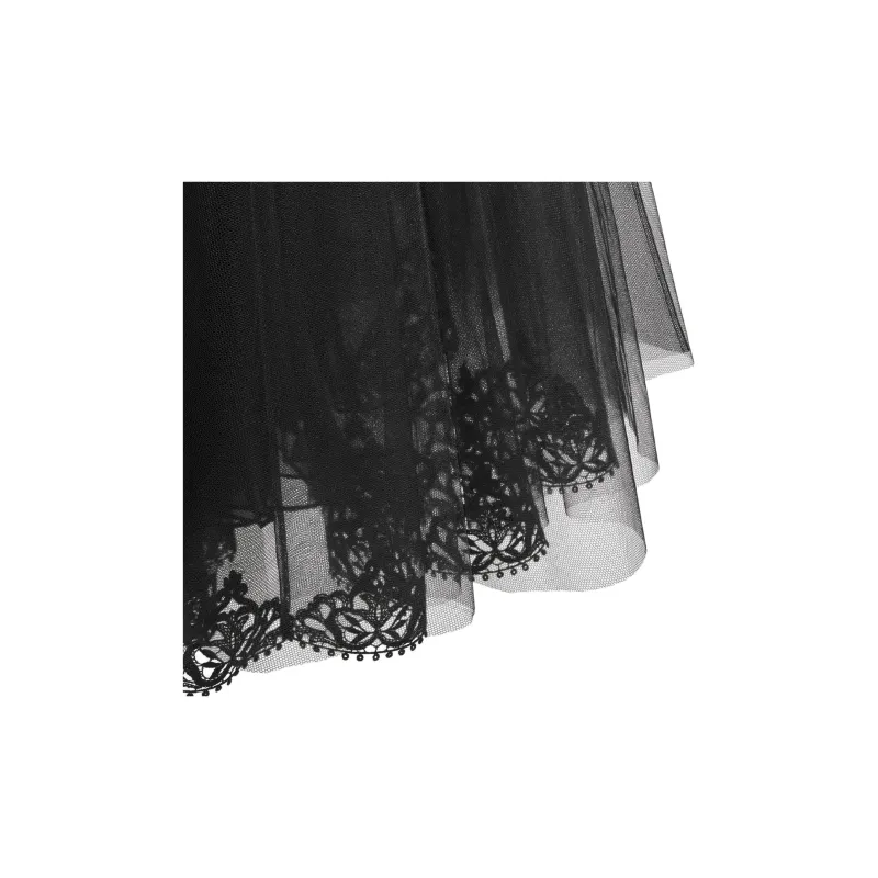 DIOR Flared Long Evening Gown Slip Dress Women's Black-2