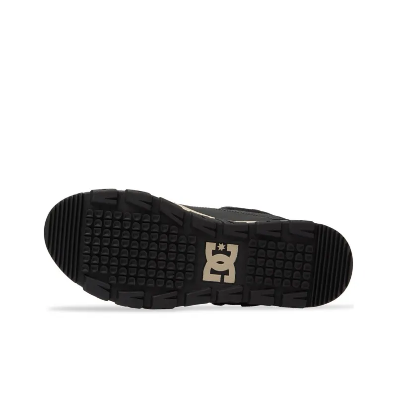 DC Shoes Versatile Hi WR Slip Resistant High Top Hiking Shoes Men's Black White-5