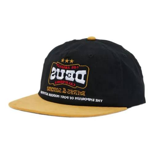 Deus Ex Machina Cotton Baseball Caps Unisex Black
