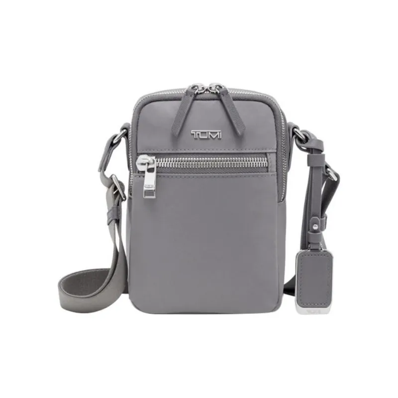 TUMI Voyageur Nylon Shoulder Bag, Crossbody Bag Women's Gray-0