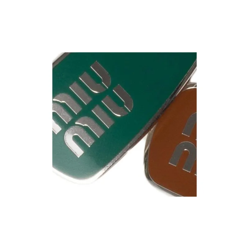 MIU MIU Enamelled Metal Hair Clips-1