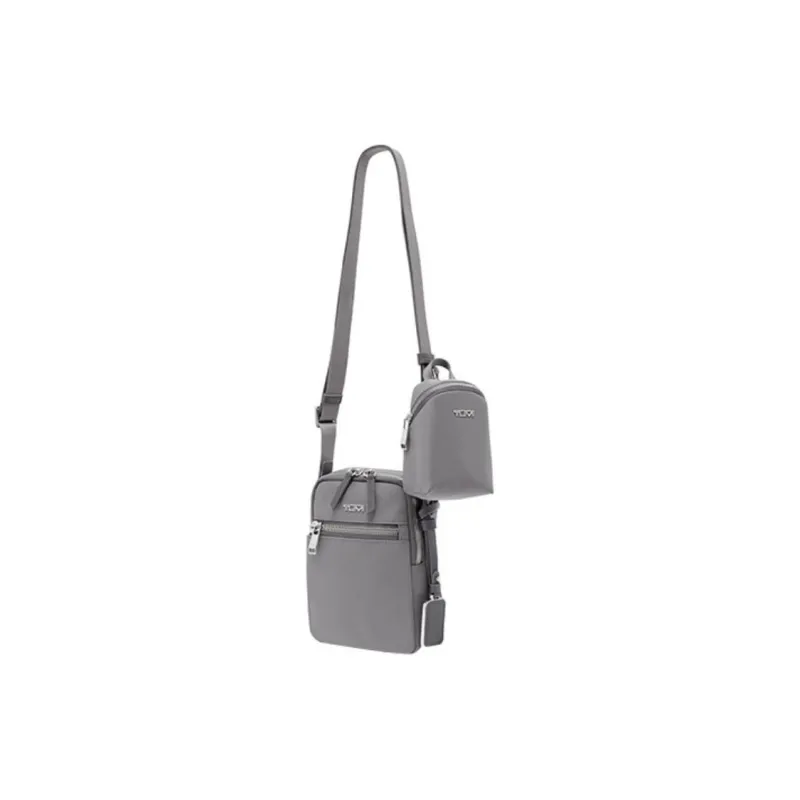 TUMI Voyageur Nylon Shoulder Bag, Crossbody Bag Women's Gray-1