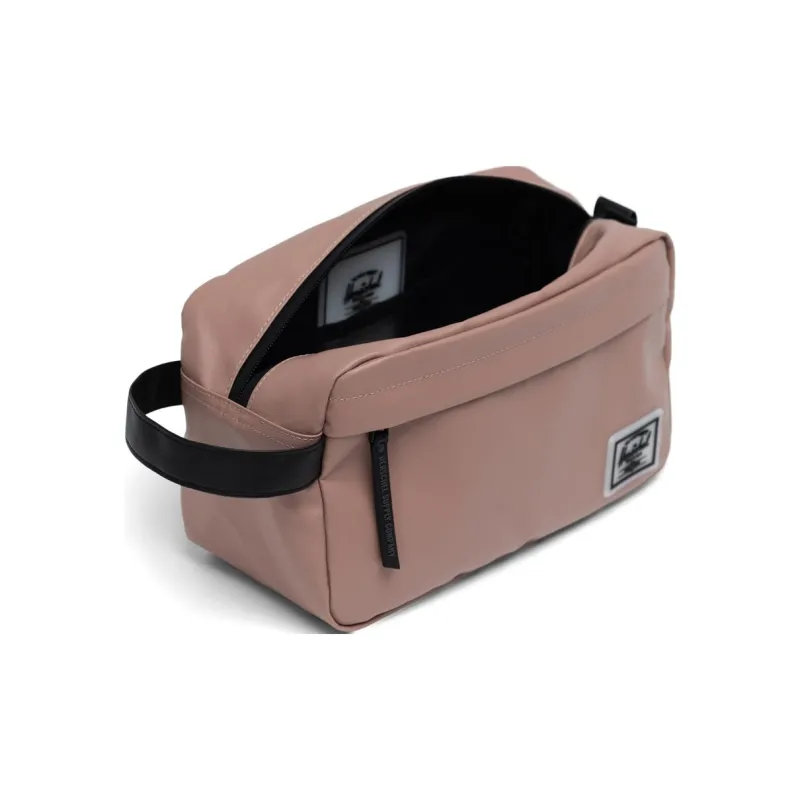 Herschel Recycled Material Handbag Zip Closure Wrist Bag Storage Bag Regular Unisex Gray Rose-2