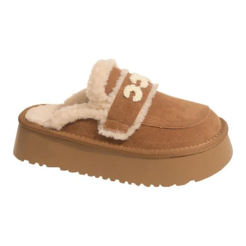 Yamada Hyakuju Home Slippers Khaki Chestnut-6