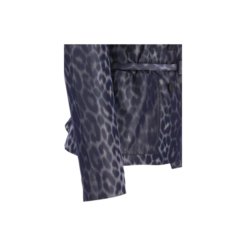 DIOR Leopard Printed Double Breasted Jacket-3